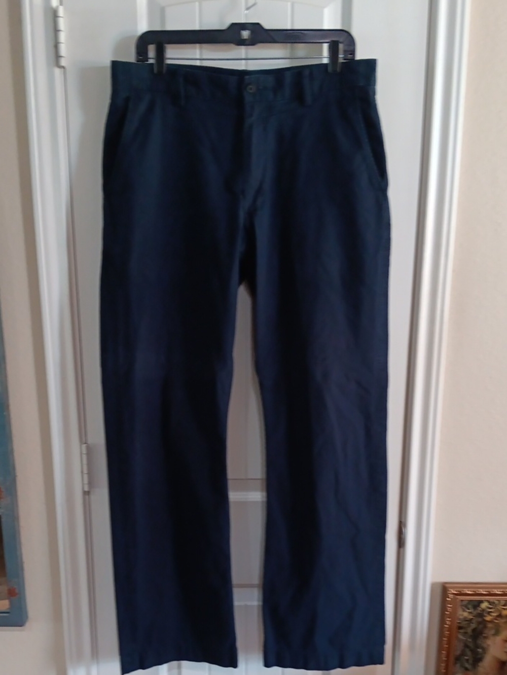 Vintage Banana Republic Navy Blue Fine Bedford Cord Pants 34x34 Y2K